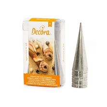 Picture of DECORA STAINLESS STEEL CANNOLI CONE MOULDS 4X11 CM